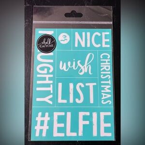 * #ELFIE ~ Chalk Couture reusable transfer ~ 5 x 7 New
